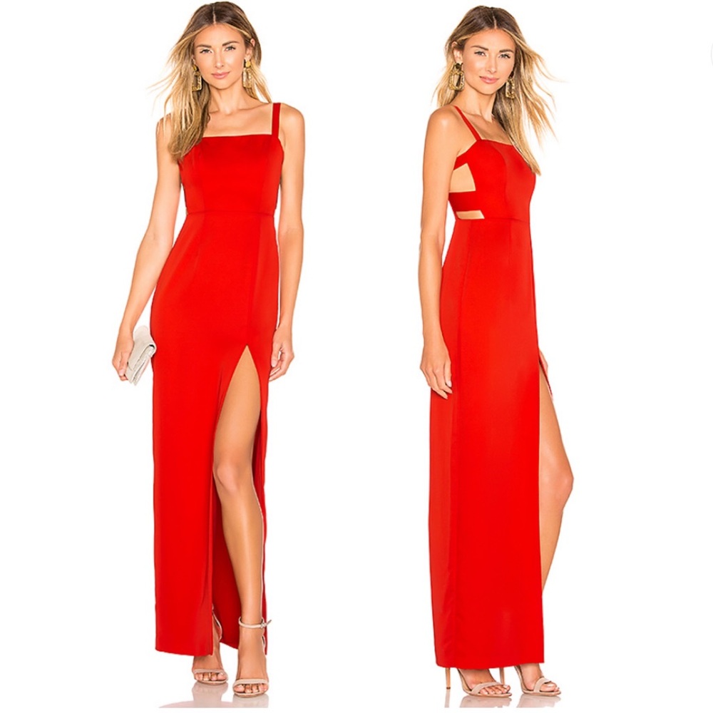 LOVERS + FRIENDS Lacie Gown in Red NWT sL - Picture 1 of 15